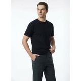 Fabrika Relaxed Jakarlı T-Shirt, L, 5003328935, Siyah, Erkek