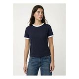 Fabrika Siyah Bisiklet Yaka Kadın Loose Fit T-Shirt F6SL-TST0011