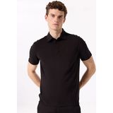 Fabrika Siyah Erkek Basic Rayon Karışımlı Polo T-Shirt F5SM-TST 2040