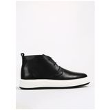 Fabrika Siyah Erkek Deri Sneaker BELFORD