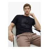 Fabrika Siyah Erkek Relaxed Baskılı T-Shirt F6SM-TST 2610