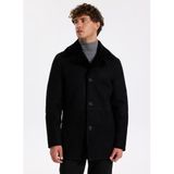 Fabrika Siyah Erkek Slim Fit Deri Kaban F5WM-KBN 2297