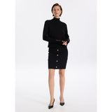 Fabrika Siyah Kadın Dar Etek F5WL-ETK0020 - XS