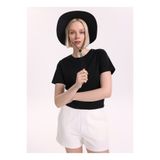 Fabrika Siyah Kadın Regular Fit T-Shirt TENGIZ-Y