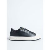 Fabrika Siyah Kadın Sneaker Docıa Kısa Topuklu Rahat Tabanlı Şık Tasarım