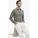 Fabrika Slim Fit Alttan Britli Yaka Düz Haki Erkek Gömlek F6SM-GML 2606 - XL