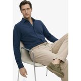 Fabrika Slim Fit Alttan Britli Yaka Düz Lacivert Erkek Gömlek F6SM-GML 2606 - XL