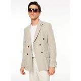 Fabrika Slim Fit Bej Erkek Düz Ceket F3WM-CKT174 - 46