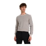 Fabrika Slim Fit Çizgili Kazak, S, 5003276957, Vizon, Erkek
