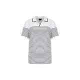 Fabrika Slim Fit Çizgili Polo T-Shirt Porter N, M, 5003330430, Beyaz, Erkek