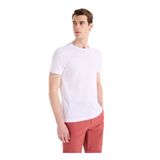 Fabrika Slim Fit Flamlı T-Shirt, L, 5003328047, Beyaz, Erkek