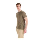 Fabrika Slim Fit Flamlı T-Shirt, M, 5003328073, Haki, Erkek