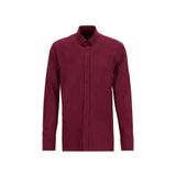 Fabrika Slim Fit Gömlek Yaka Düz Bordo Erkek Gömlek F5WM-GML 2574