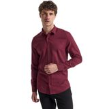 Fabrika Slim Fit Gömlek Yaka Düz Gömlek, 2XL, 5003274921, Bordo, Erkek