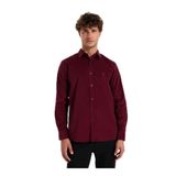 Fabrika Slim Fit Gömlek Yaka Düz Gömlek, XL, 5003278932, Bordo, Erkek