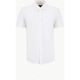 Fabrika Slim Fit Gömlek Yaka Düz Kırık Beyaz Erkek Gömlek F6SM-GML 2128 - 2XL