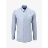 Fabrika Slim Fit Gömlek Yaka Düz Mavi Erkek Gömlek F4SM-GML 1003