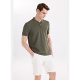 Fabrika Slim Fit Jakarlı Polo T-Shirt, S, 5003328936, Haki, Erkek