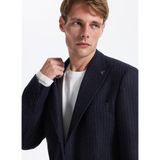 Fabrika Slim Fit Lacivert Erkek Çizgili Ceket Santorını- 2- Pb - 56