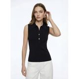 Fabrika Slim Fit Örgü T-Shirt, L, 5003325512, Siyah, Kadın