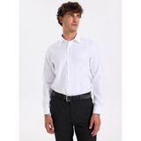Fabrika Slim Fit Sumos Yaka Armürlü Beyaz Erkek Gömlek F5WM-GML 2584 - 42