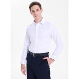 Fabrika Slim Fit Sumos Yaka Armürlü Gömlek, 40, 5003284081, Beyaz, Erkek