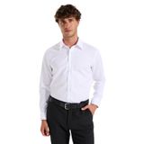 Fabrika Slim Fit Sumos Yaka Armürlü Gömlek, 42, 5003284049, Beyaz, Erkek