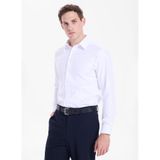 Fabrika Slim Fit Sumos Yaka Armürlü Gömlek, 44, 5003284073, Beyaz, Erkek