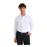 Fabrika Slim Fit Sumos Yaka Armürlü Gömlek, 45, 5003284049, Beyaz, Erkek