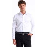 Fabrika Slim Fit Sumos Yaka Düz Beyaz Erkek Gömlek F5WM-GML 2581 - 43