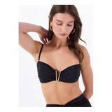 Fabrika Straplez Bikini Üst 24-LORENS, 36, 5003114406, Siyah, Kadın