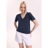 Fabrika T-Shirt F6Sl-Tst0175, M, 5003328006, Lacivert, Kadın