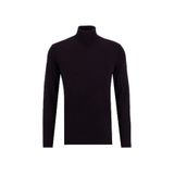 Fabrika Tam Balıkçı Yaka Slim Fit Düz Bordo Melanj Erkek Kazak F5WM-KZK 2524 - XL