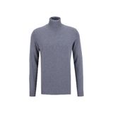Fabrika Tam Balıkçı Yaka Slim Fit Düz Gri Melanj Erkek Kazak F5WM-KZK 2524 - XL