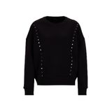Fabrika Taşlı Sweatshirt, XS, 5003273460, Siyah, Kadın