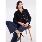 Fabrika Triko Ceket, Xs, Lacivert - XL