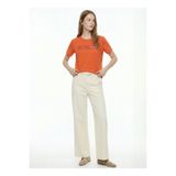 Fabrika Turuncu Kadın Bisiklet Yaka Regular Fit T-Shirt F6SL-TST0239