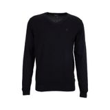 Fabrika V Yaka Basic Düz Siyah Erkek Kazak F5WM-KZK 2557 - L
