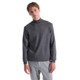 Fabrika Yarım Balıkçı Yaka Basic Düz Gri Melanj Erkek Kazak F5WM-KZK 2554 - 2XL