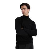 Fabrika Yarım Balıkçı Yaka Basic Kazak, 2XL, F5WM-KZK 2554, Siyah, Erkek