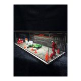 fabrikahşap Formula F1 1.64 Diorama Model Araba Standı Usb Ledli 7 Araçlık Hotwheels Mini Gt Koleksiyon