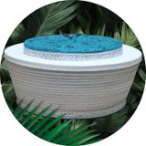 Fabrikam06 Lacivert Sarık, Gri Püskül Sarık ,imam Sarığı,cami,cübbe,takke,sarık,lacivert Imam Sarığı,59 Cm S064 Beyaz - Lacivert Beyaz - Turkuaz