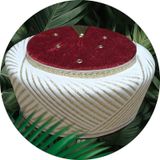 Fabrikam06 Sultan Sarık Bordo Sarık İmam Sarığı İmam Fesi Cami Sarığı Takke Cübbe S113 58 Cm Bordo