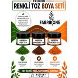 Fabrikone 3'lü Set Premium Parafin Soya Wax Toz Mum Boyası Hobi Seti - 5 cc (Yeşil, Kahverengi, Turuncu) BKFAB3YKHT5G