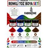Fabrikone 4'lü Set Premium Parafin Soya Wax Toz Mum Boyası Hobi Seti - 5 cc (Kırmızı, Mavi, Yeşil, Kahverengi) BKFAB4KMYKH5G