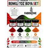 Fabrikone 4'lü Set Premium Parafin Soya Wax Toz Mum Boyası Hobi Seti - 5 cc (Kırmızı, Siyah, Yeşil, Turuncu) BKFAB4KSYT5G