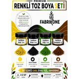 Fabrikone 4'lü Set Premium Parafin Soya Wax Toz Mum Boyası Hobi Seti - 5 cc (Sarı, Siyah, Yeşil, Kahverengi) BKFAB4SRSYKH5G
