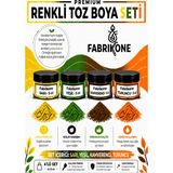 Fabrikone 4'lü Set Premium Parafin Soya Wax Toz Mum Boyası Hobi Seti - 5 cc (Sarı, Yeşil, Kahverengi, Turuncu) BKFAB4SRYKHT5G