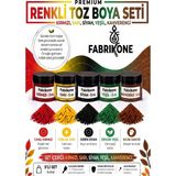 Fabrikone 5'li Set Premium Parafin Soya Wax Toz Mum Boyası Hobi Seti - 5 cc (Kırmızı, Sarı, Siyah, Yeşil, Kahverengi) BKFAB5KSRSYKH5G