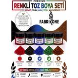 Fabrikone 5'li Set Premium Parafin Soya Wax Toz Mum Boyası Hobi Seti - 5 cc (Kırmızı, Siyah, Mavi, Yeşil, Kahverengi) BKFAB5KSMYKH5G